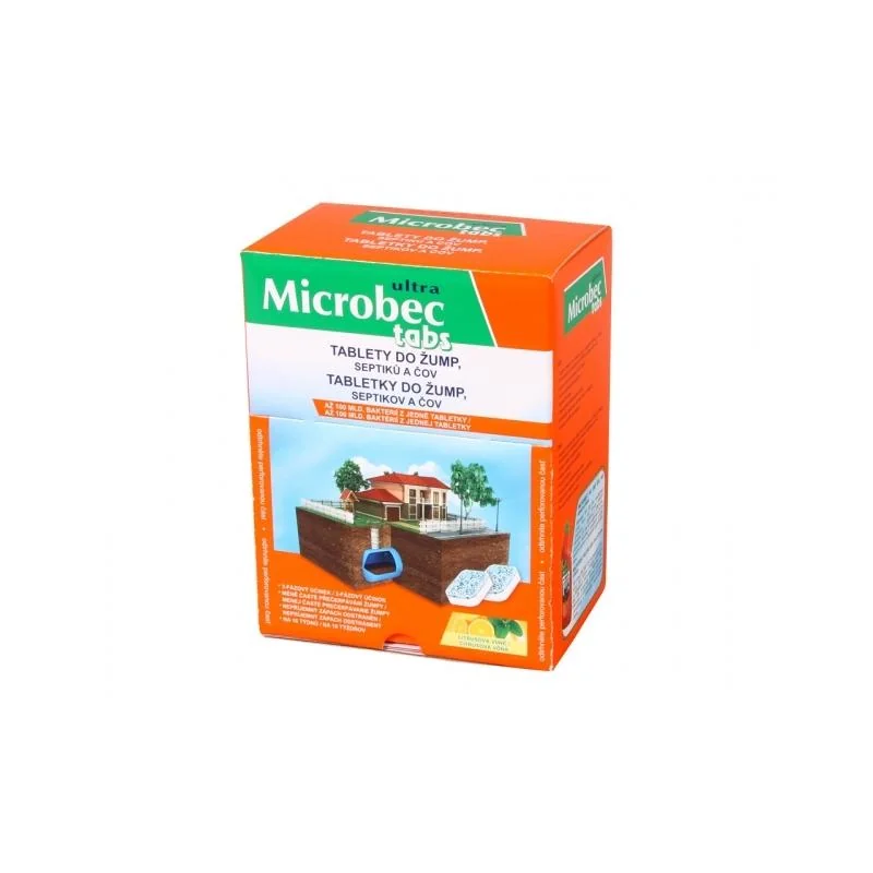 04862 Bros Microbec tabletky do žump, septikov a ČOV 20g 