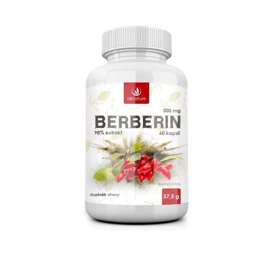 Allnature BERBERÍN extrakt 98% 500 mg