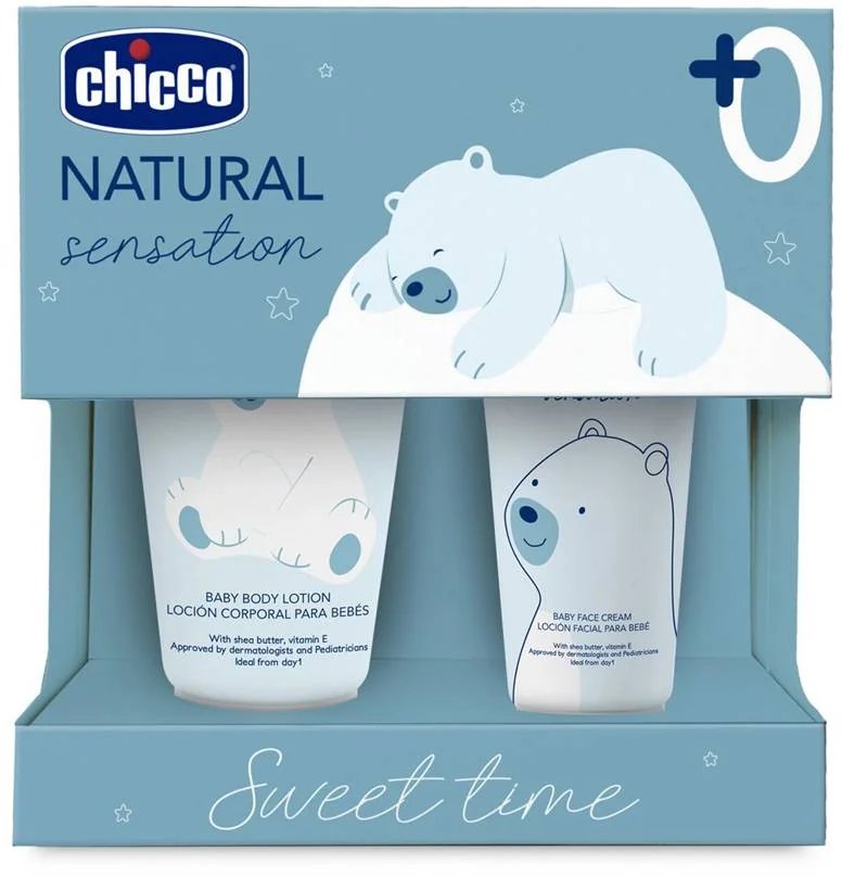 CHICCO Set darčekový kozmetický Natural Sensation - Sweet Time 0m+