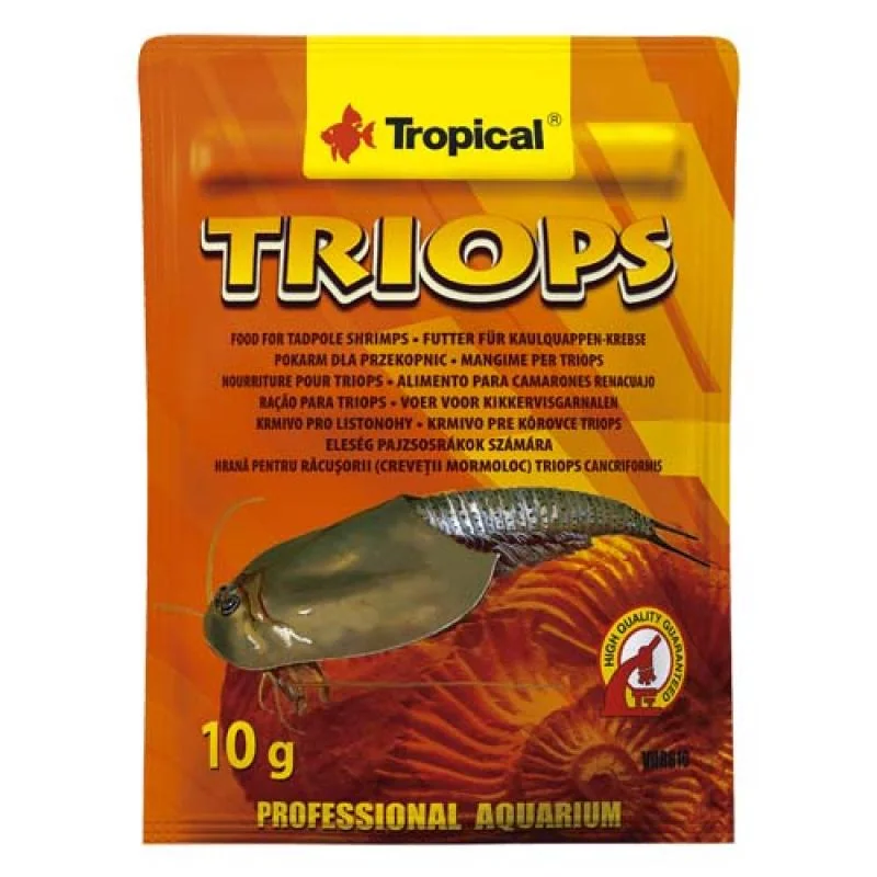 TROPICAL Triops 10g krmivo pre kôrovce Triops