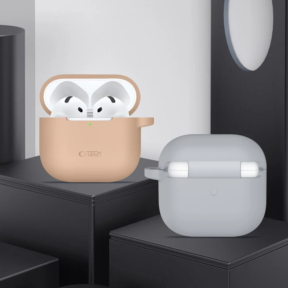 Tech-Protect Silicone Hook puzdro na Apple AirPods 4, ružové 