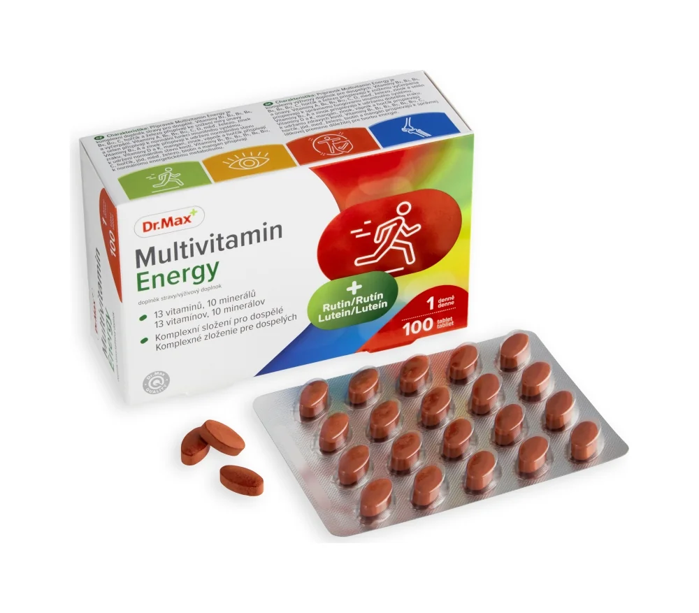 Dr. Max Multivitamin Energy 1×100 tbl, multivitamín