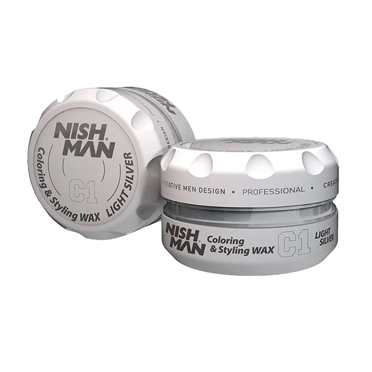 Farbiaci stylingový vosk Nishman Coloring Wax C1 Light Silver 100 ml