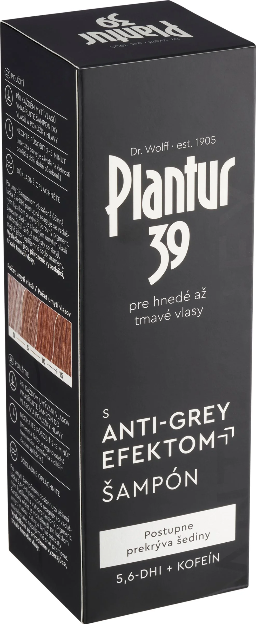 Plantur 39 Šampon s Anti-Grey efektem 1×200 ml, šampón proti šediveniu vlasov