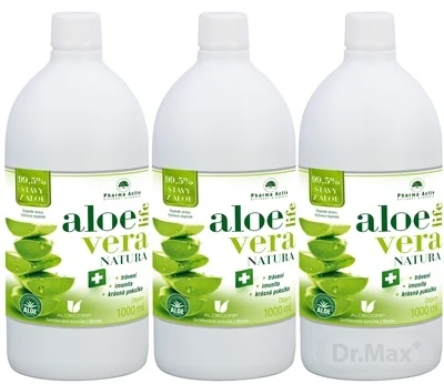 Pharma Activ Aloeveralife NATURA Šťava Z Aloe 99,5% 1000 Ml 2+1