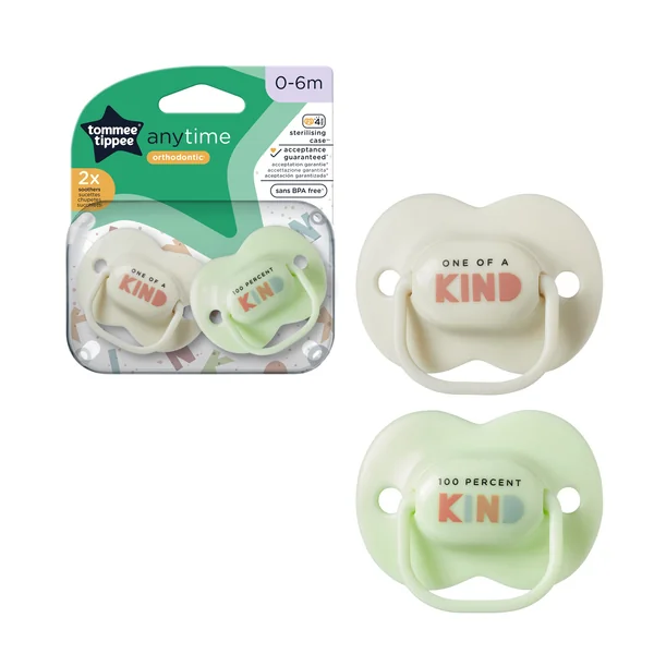 Tommee Tippee Cumlík silikón AnyTime 0-6m, 2 ks - viac farebných variant