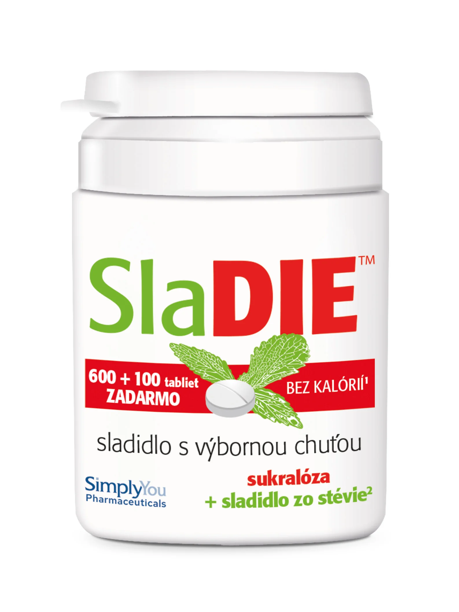 SlaDIE sladidlo 600+100 tbl 1×700 tbl, sladidlo