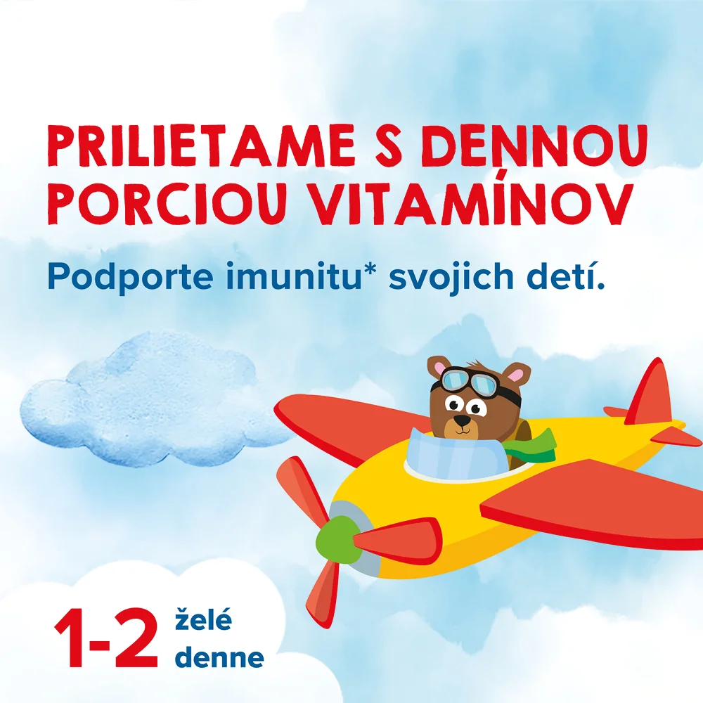 Dr. Max Kids Gummies Bears 1×50 ks, ovocné želé s vitamínmi, zinkom a rutínom