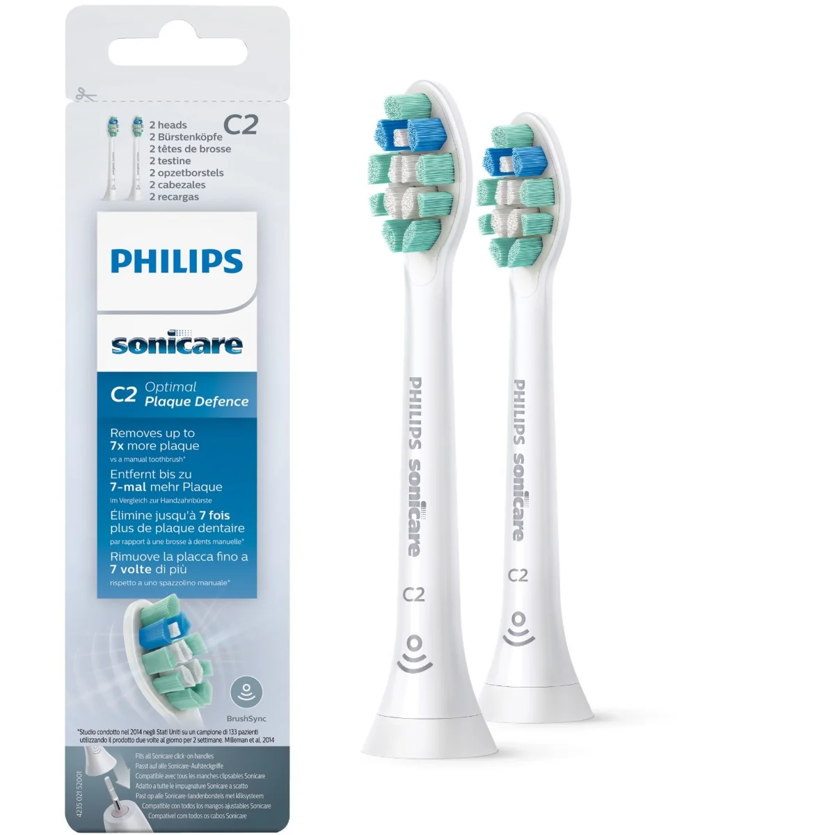 Philips Sonicare Optimal Plaque Defense HX9022/10 1×2 ks, náhradné hlavice