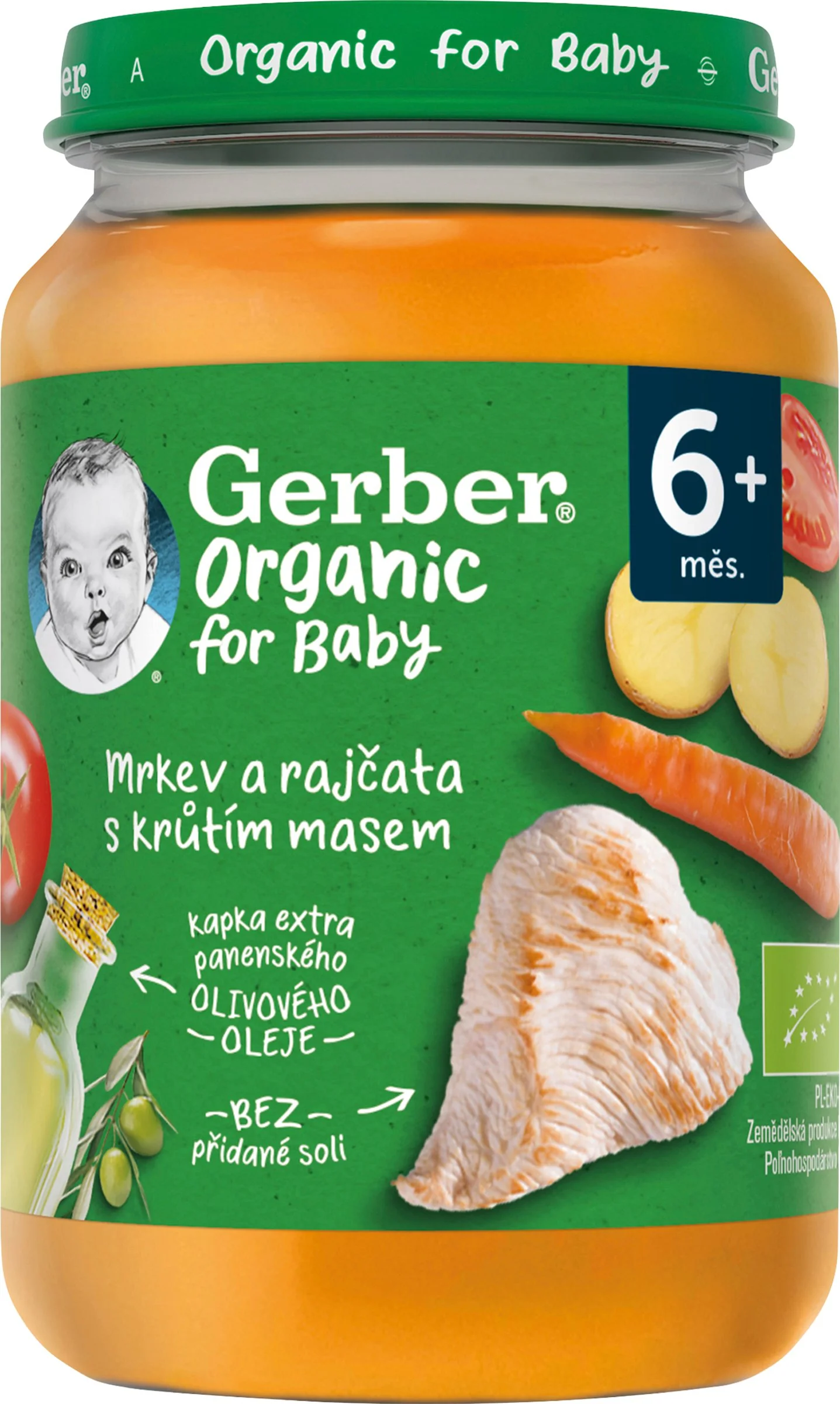 Gerber Organic Mäsovo-zeleninový príkrm