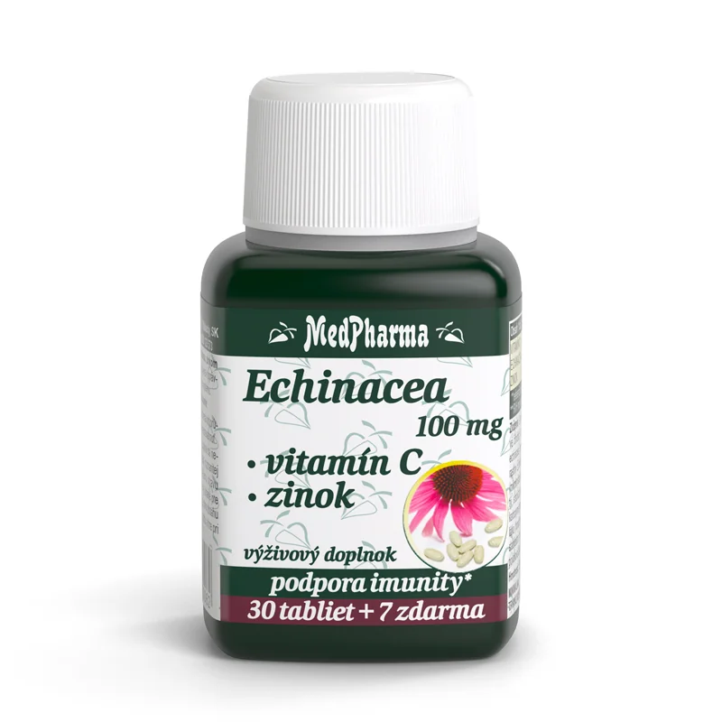 MedPharma ECHINACEA 100MG, VITAMÍN C, ZINOK