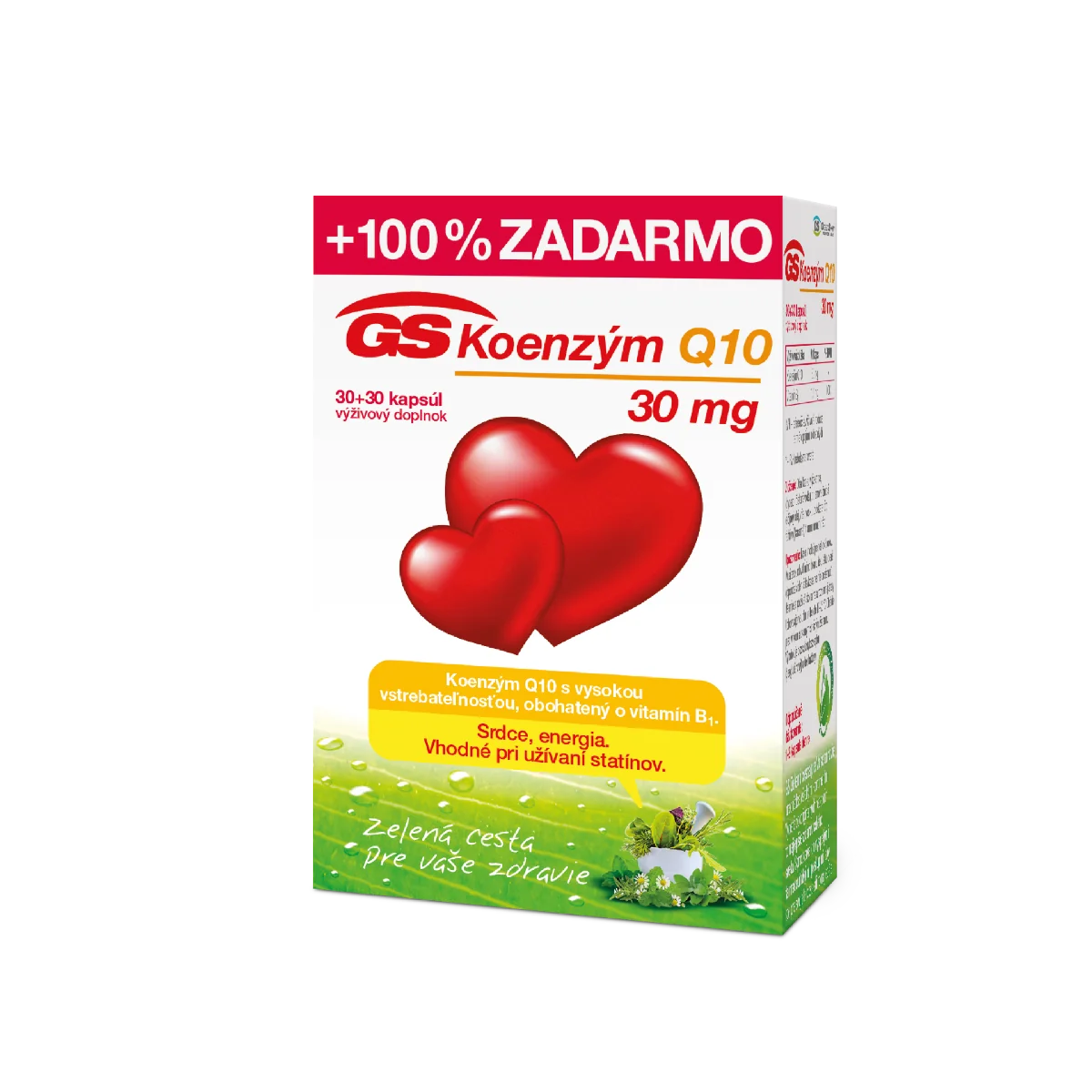 GS Koenzým Q10 30mg cps. 30+30 NOVÝ