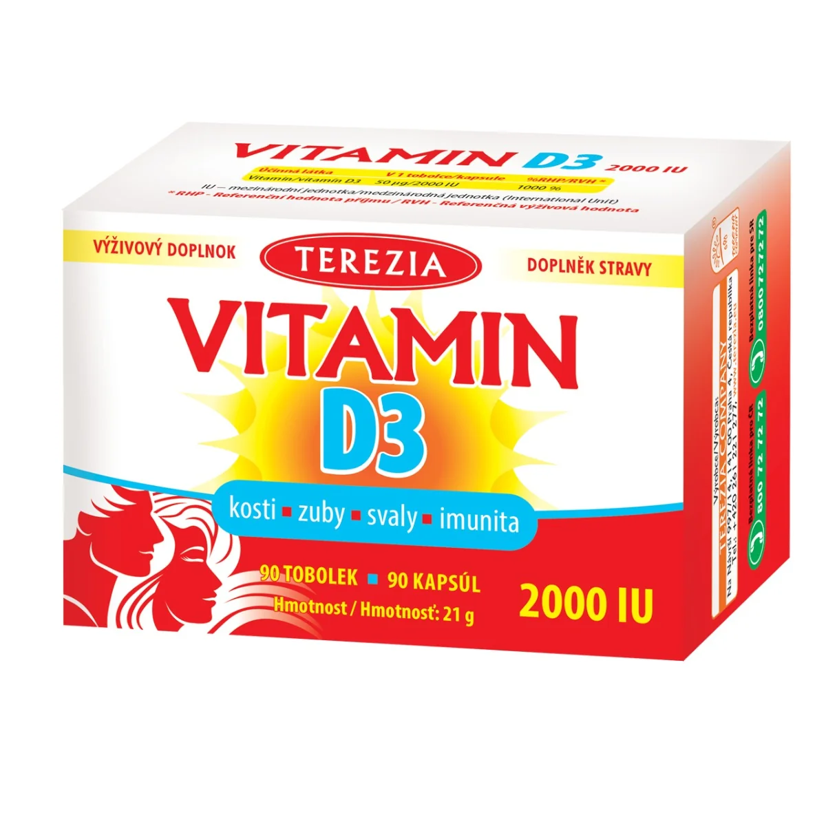 TEREZIA Vitamín D3 2000 IU