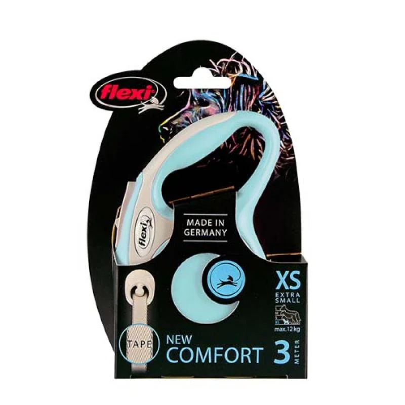 flexi New Comfort XS popruh 3m svetlo modrá do 12kg 