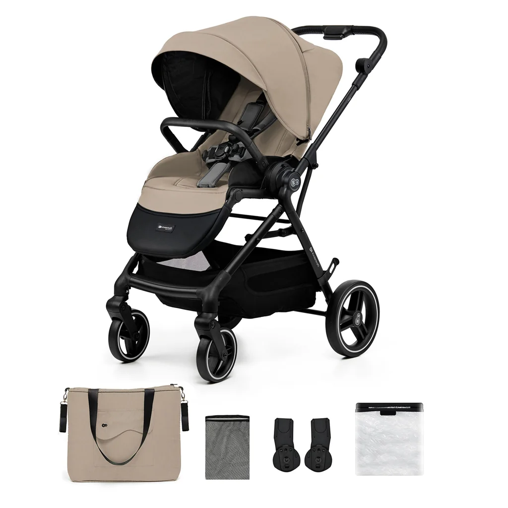 KINDERKRAFT SELECT Kočík športový Yoxi Sand Beige 1×1 ks, športový kočík