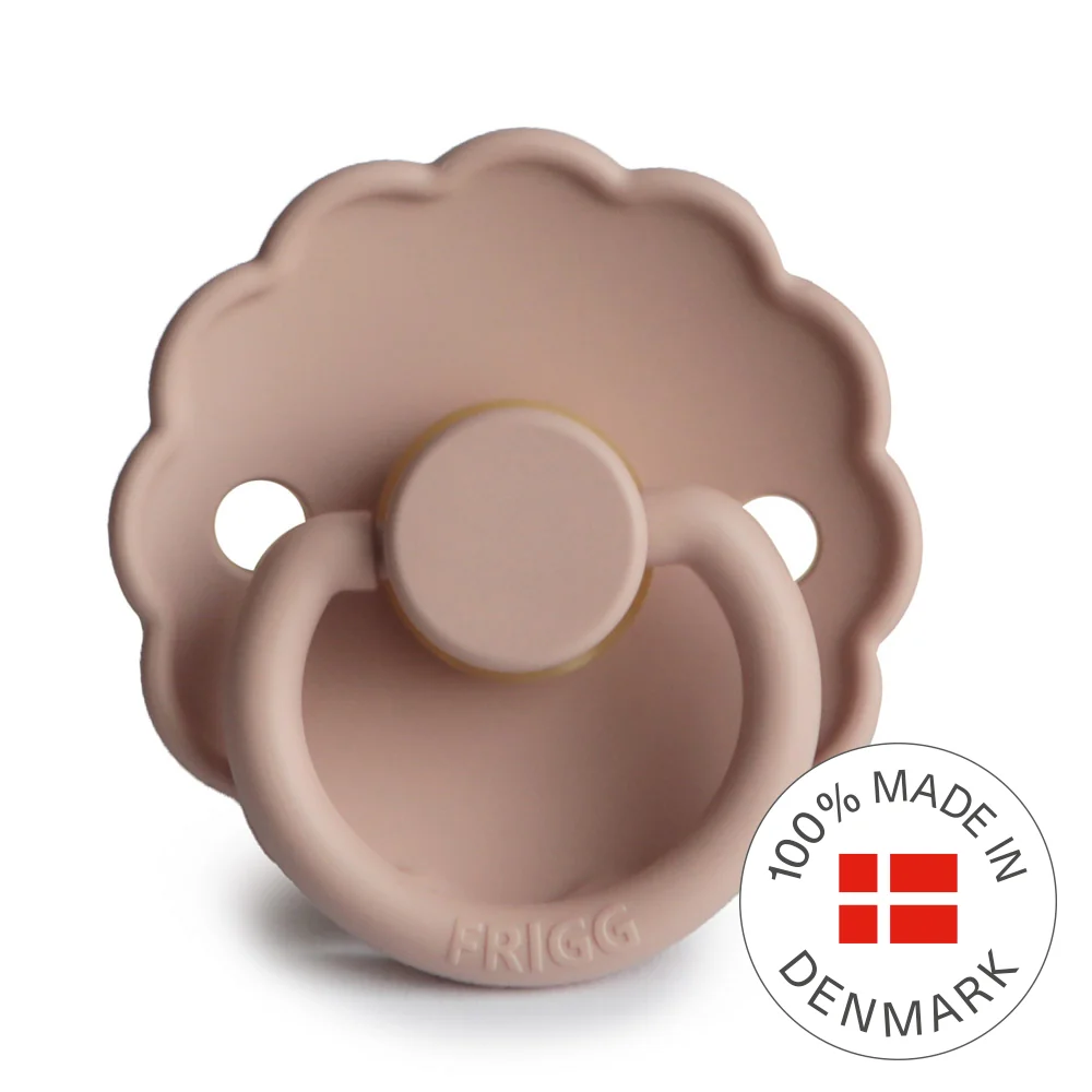 FRIGG Daisy kaučuk cumlík Blush, 0-6m 1×1 ks, cumlík