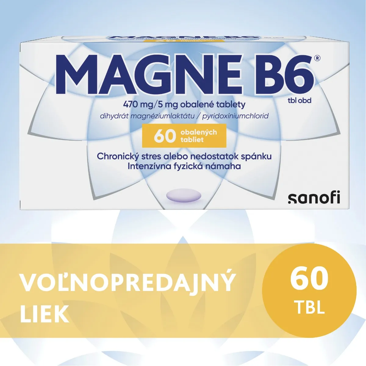 Magne B6 470 mg/5 mg 60 tabliet 1×60 tbl, liek