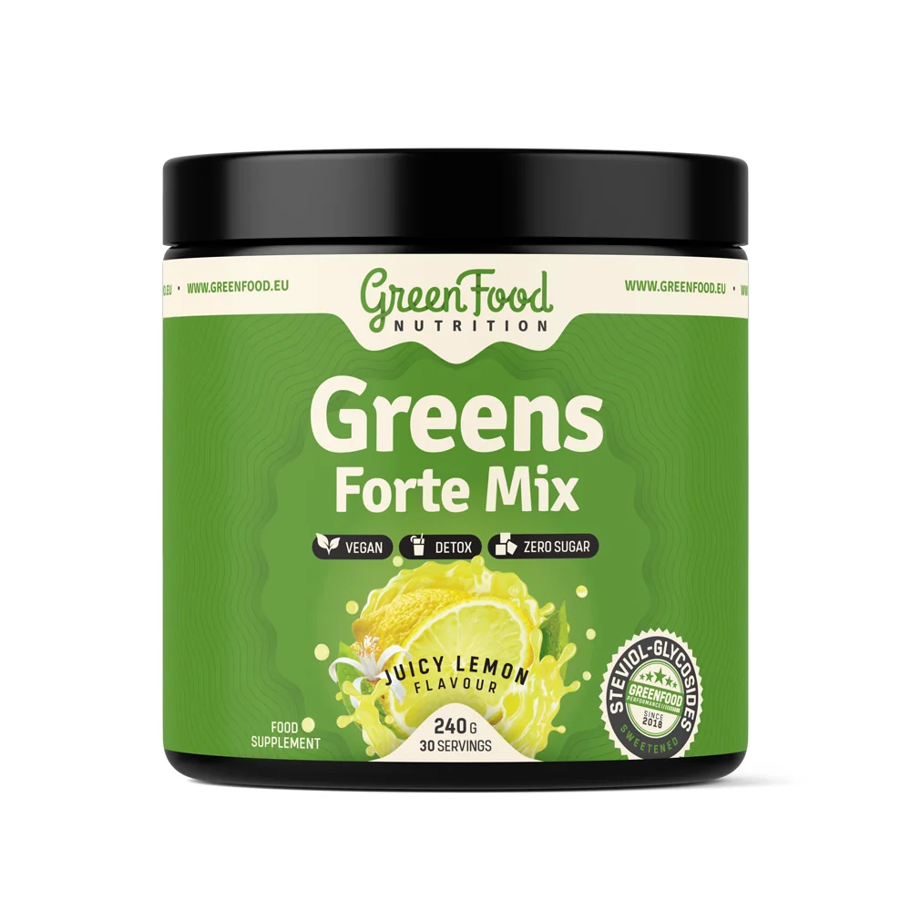 GreenFood Nutrition Greens Forte Mix juicy lemon