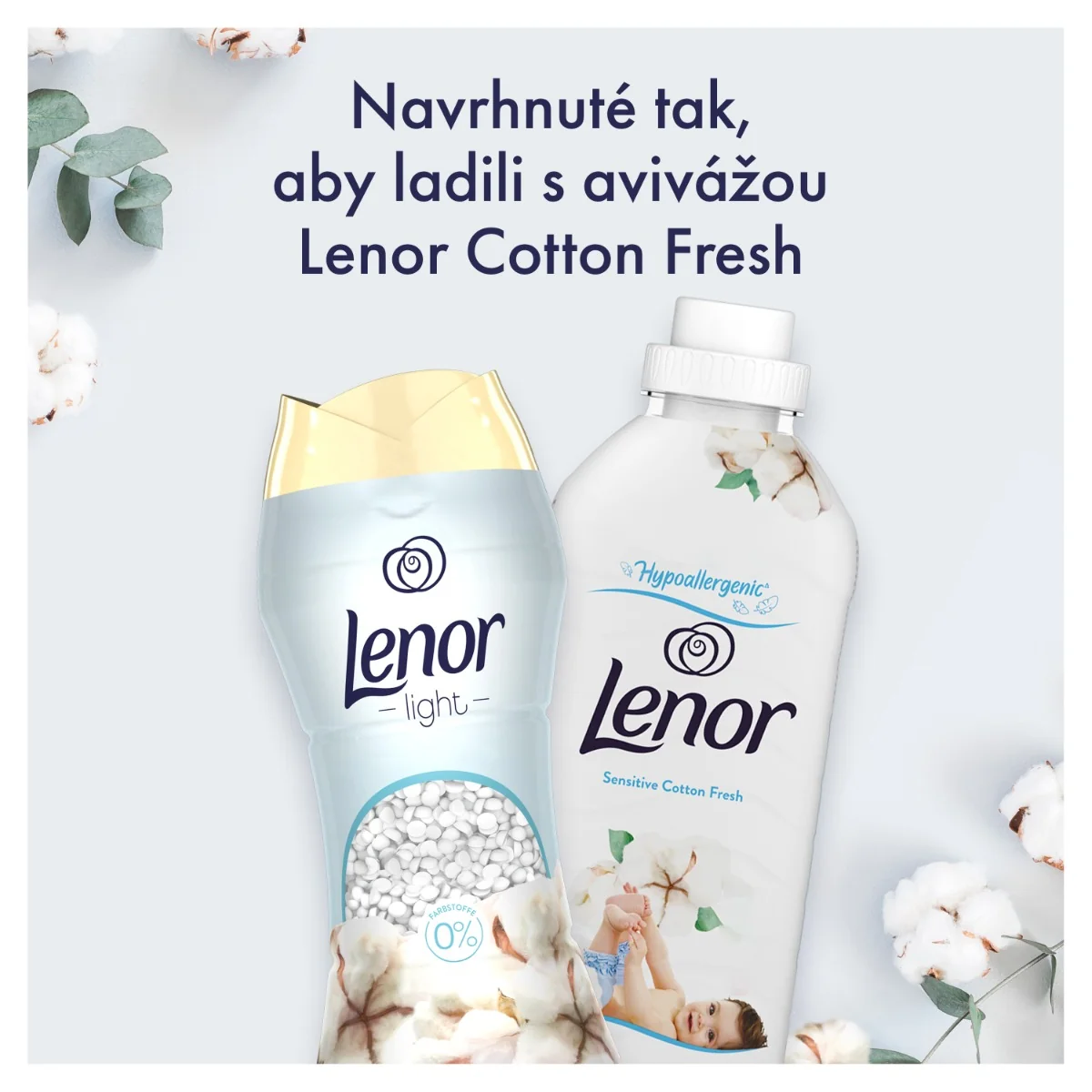 Lenor Cotton Flower vonné perličky 210G 1×210 g, vonné preličky