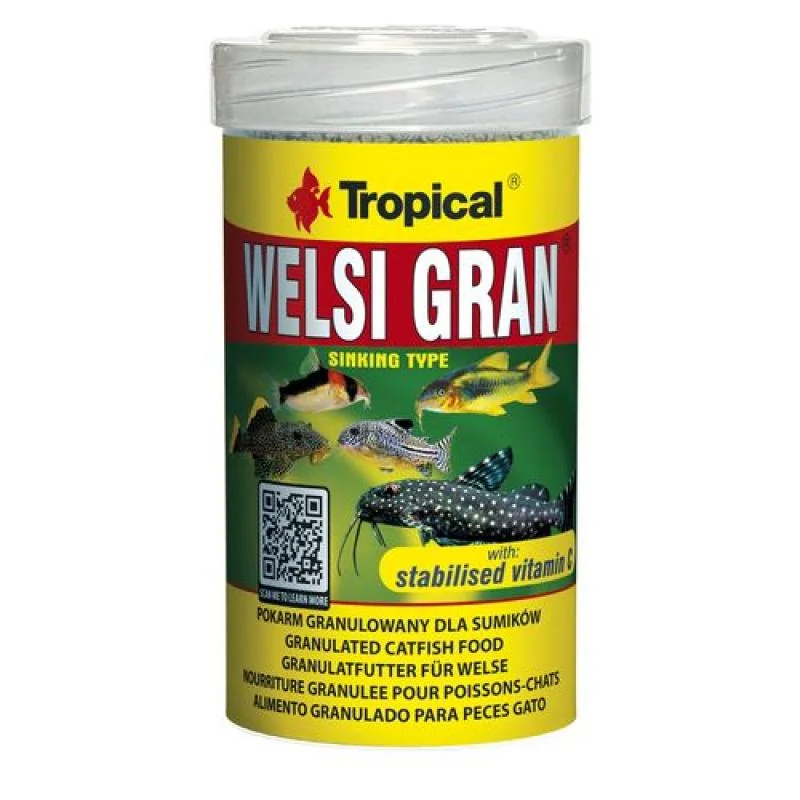 TROPICAL Welsi Gran 100ml/65g krmivo pre ryby dna 