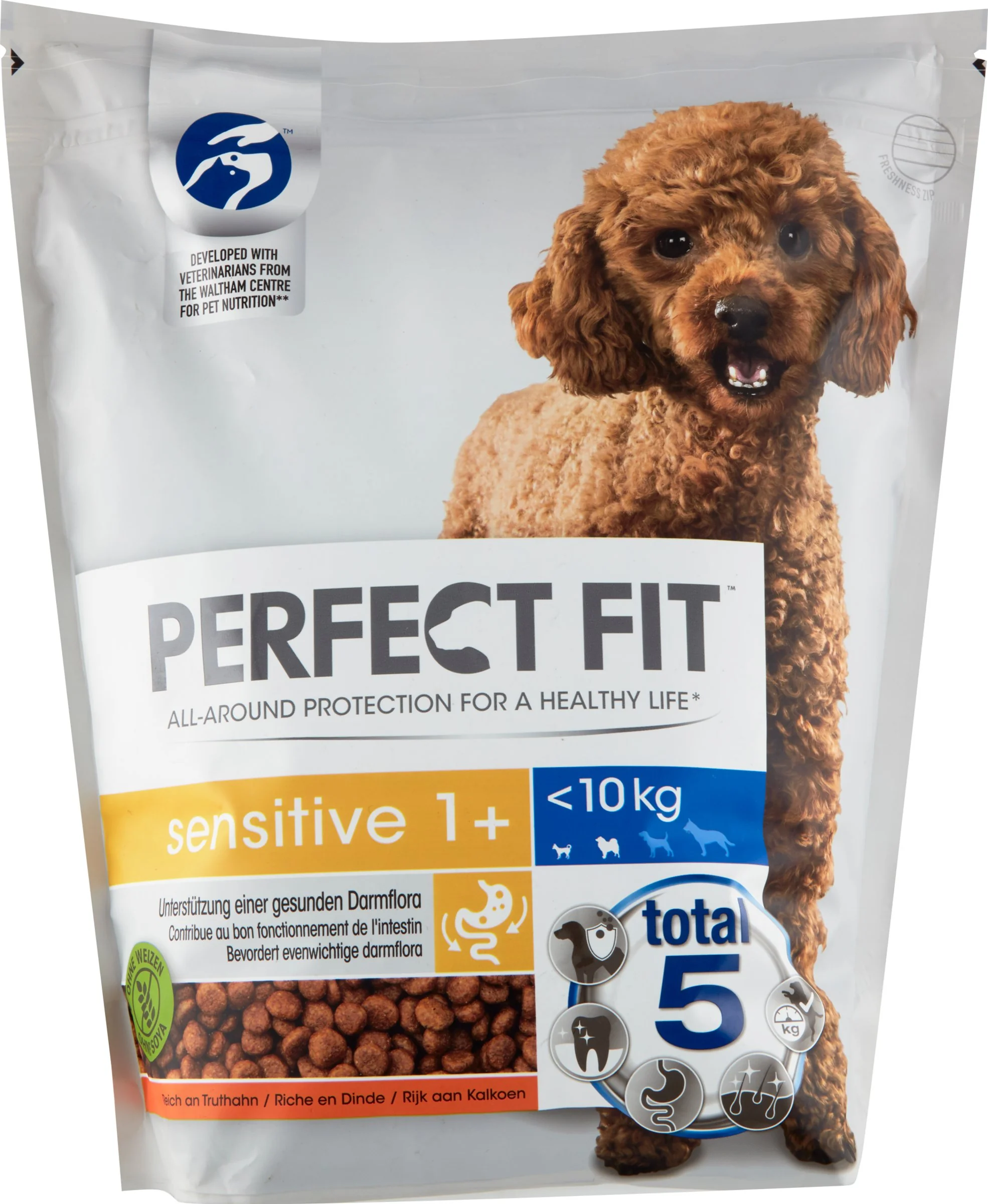 PERFECT FIT pre psy Adult Sensitive s morčacím XS/S 1.4KG 1×1,4 kg, granule pre dospelé psy