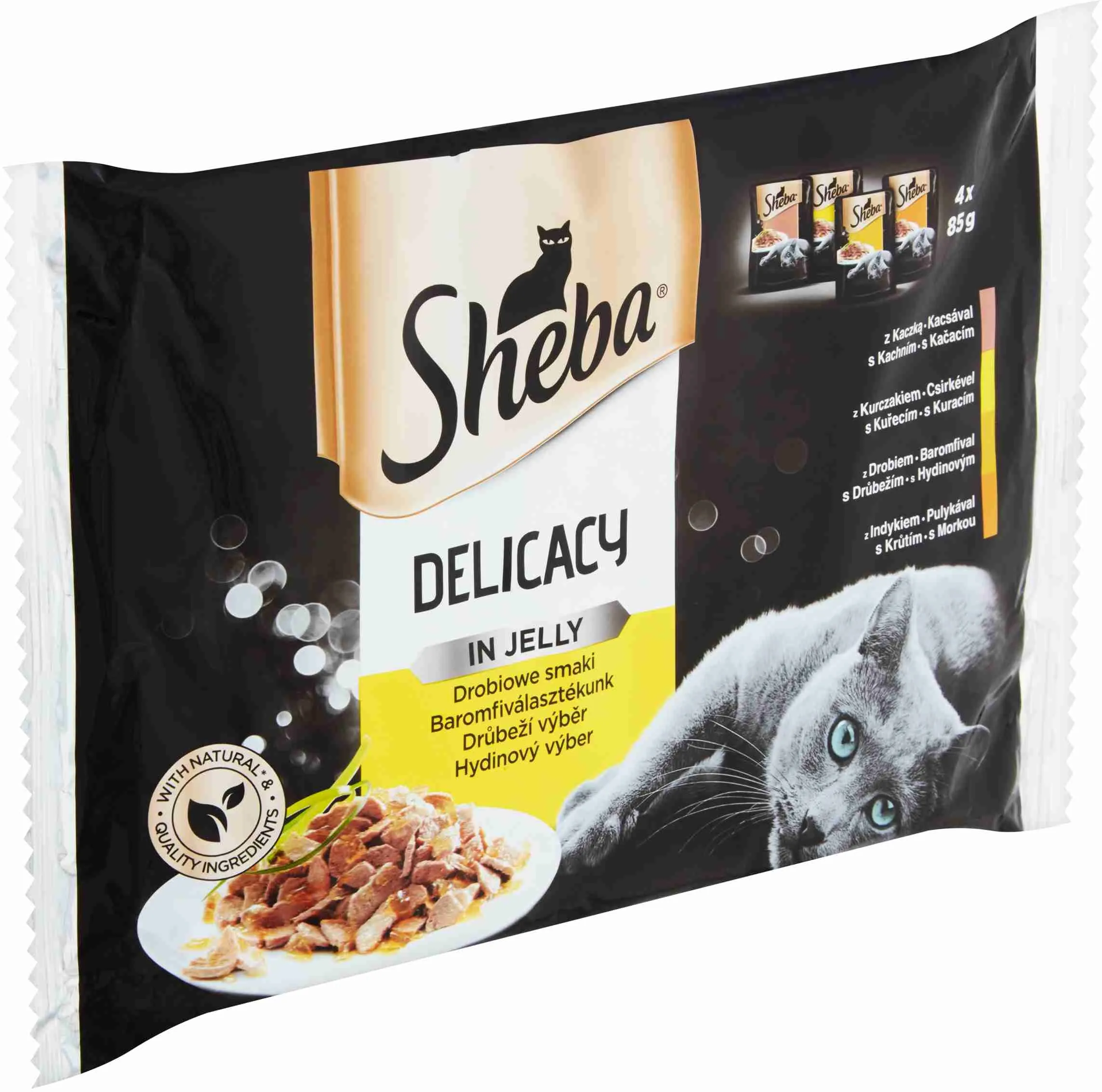 Sheba Kapsička Delic Hyd Menu Želé 4pack Delicato 4×85g