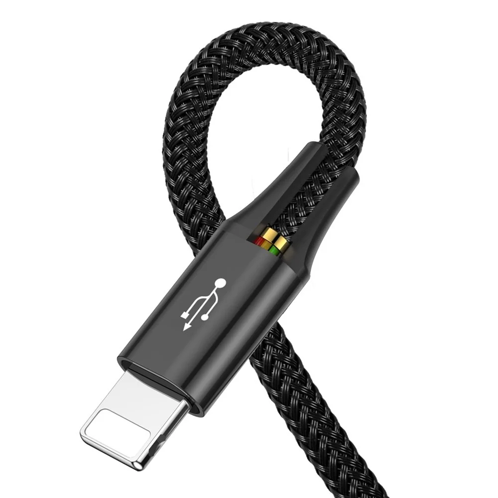 Baseus Rapid kábel USB / 2x Lightning / USB-C / Micro USB 3.5A 1.2m, č ierny