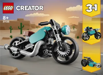 LEGO® Creator 3 v 1 31135 Retro motorka 1×1 ks, lego stavebnica