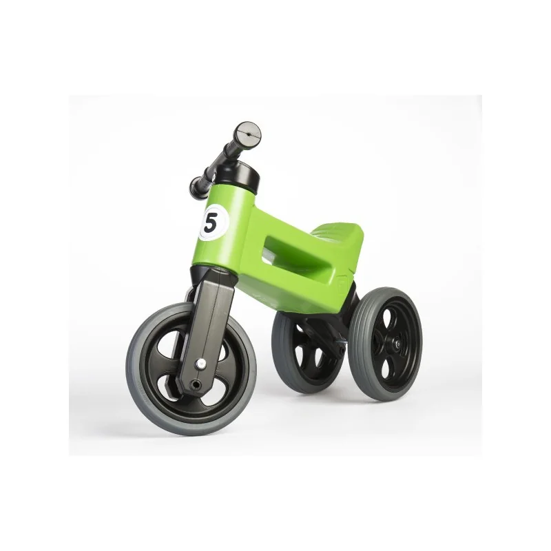 Teddies Odrážadlo FUNNY WHEELS Rider Šport zelené 2v1, výška sedla 28 / 30cm nosnosť 25kg 18m + v sáčku 