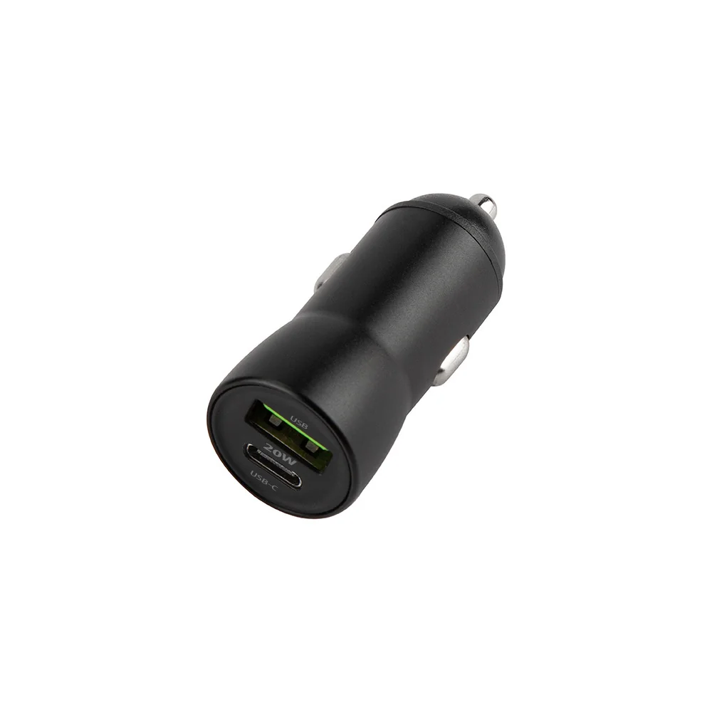 Maxlife MXCC-04 PD3.0 + QC3.0 autonabíjačka 1x USB-C 1x USB 20W OEM0400335 čierna 