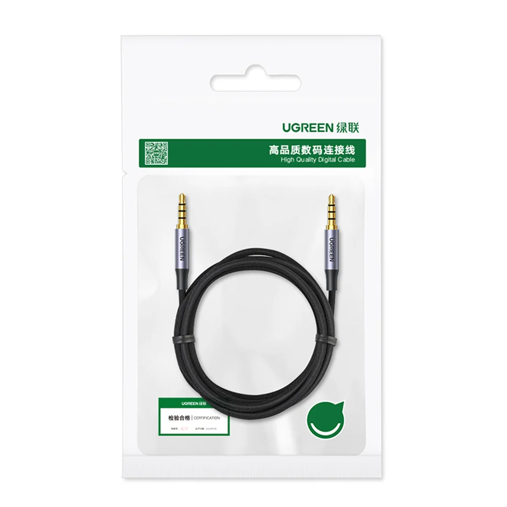 Ugreen AV183 kábel 3.5mm mini jack / 3.5mm mini jack M/M 3m, čierny 