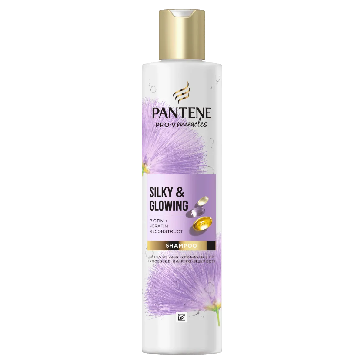 PANTENE SILKY&GLOW SHP BIOT.KERAT.REC.DR.HAIR 250ML 1×250 ml, šampón na poškodené vlasy