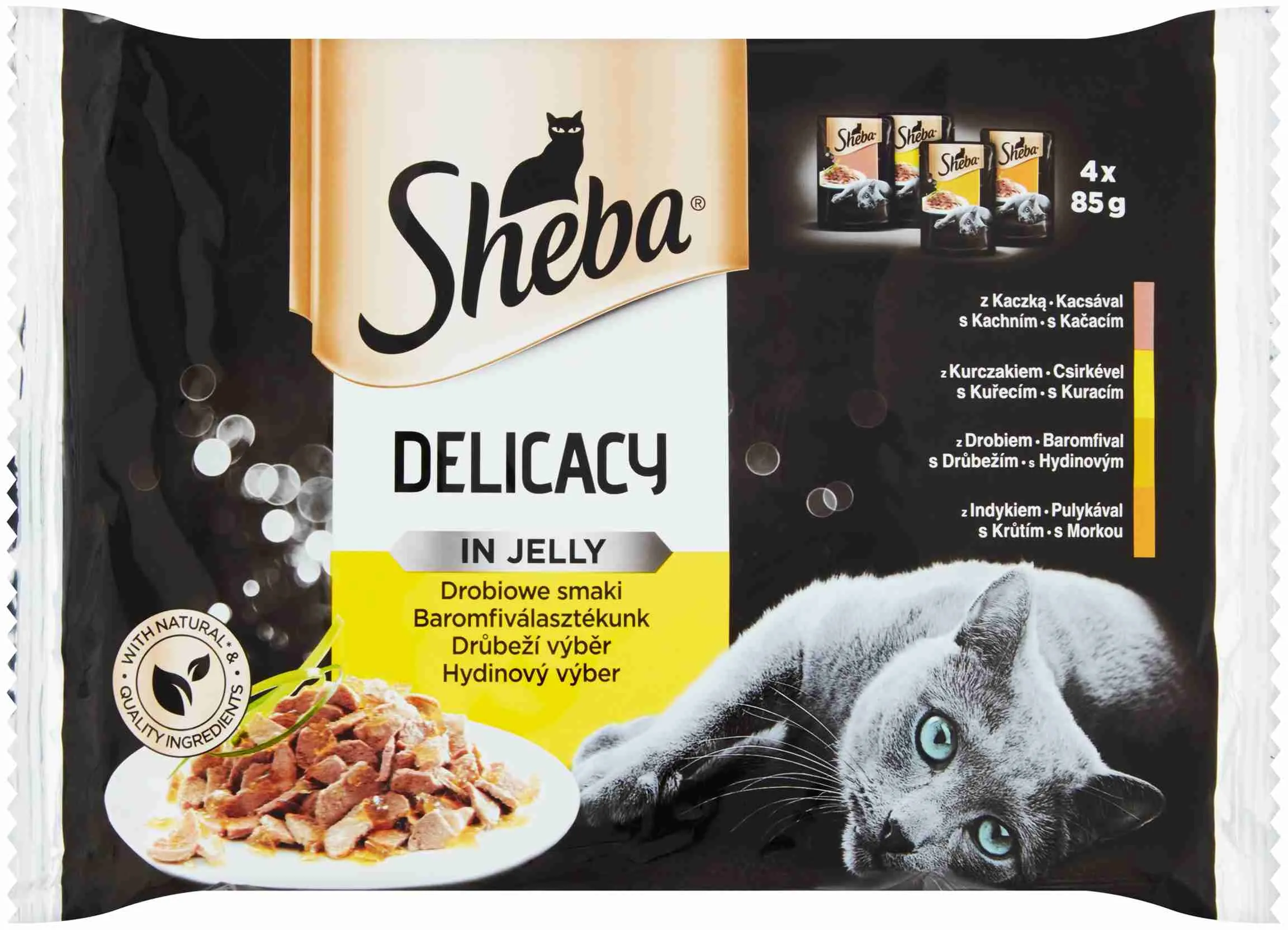 Sheba Kapsička Delic Hyd Menu Želé 4pack Delicato 4×85g