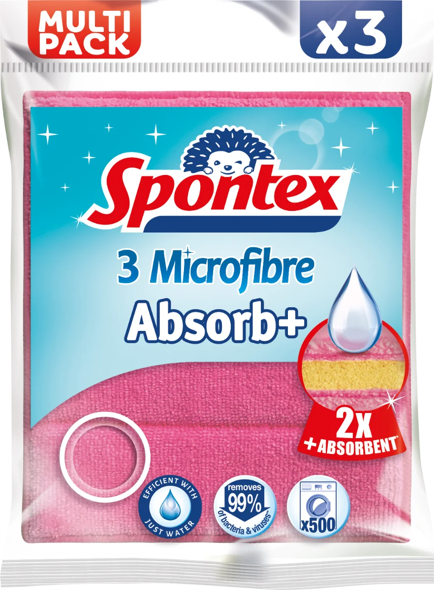 Spontex Čistiace utierky z mikrovlákna 3ks 1×3 ks