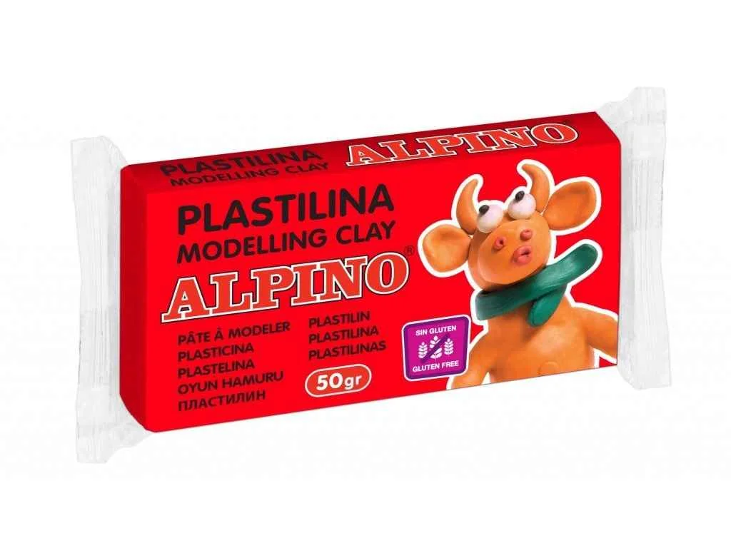 ALPINO Modelovacia hmota červená - 50g