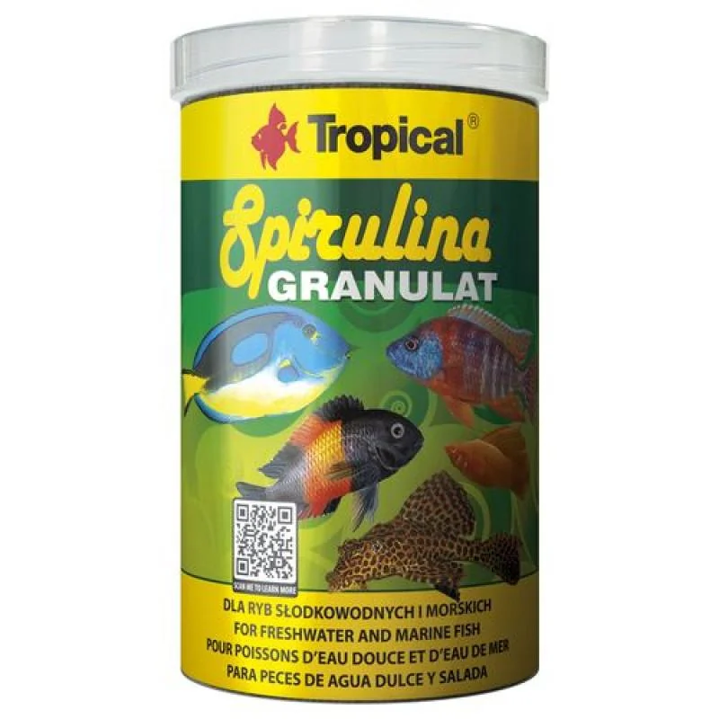 TROPICAL Spirulina Granulat 1000ml/440g granulované krmivo so spirulinou 