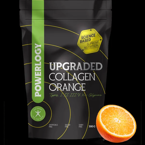 Powerlogy Upgraded Collagen Orange 1×300 g, kolagén