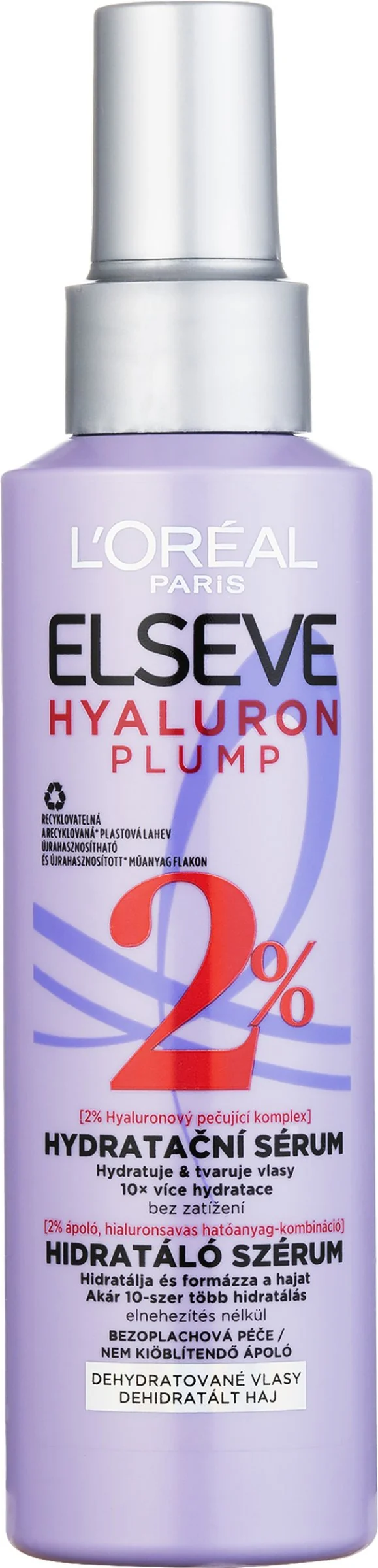 Elseve Hyaluron Plump Hydratačné sérum s 2 % hyalurónovým ošetrujúcim komplexom