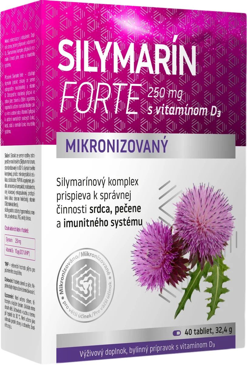 Silymarin forte + vitamin D3