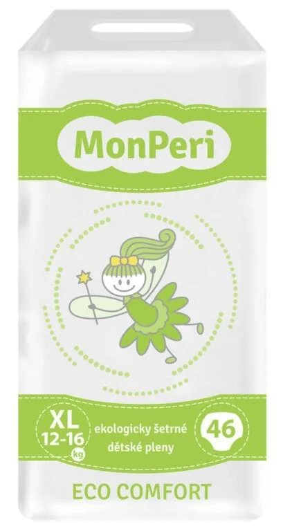 MONPERI Eco Comfort Plienky jednorazové XL (12-16 kg) 46 ks