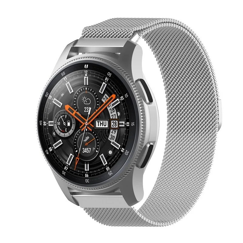 BStrap Milanese remienok na Garmin Vivoactive 4s silver