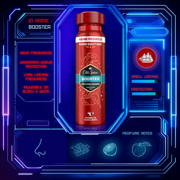 Old Spice Booster Dezodorant V Spreji Pre Mužov, 48 h Sviežosť a Bez Hliníka 1×150 ml, dezodorant