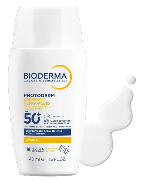 BIODERMA Photoderm XDefense neviditeľná ultrafluidná ochrana SPF 50+ 1×40 ml, ultrafluidná ochrana na tvár