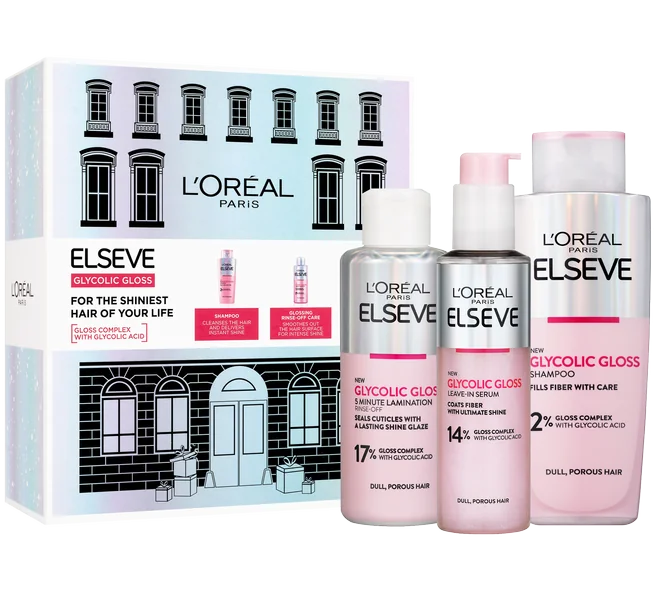 L´Oréal Paris Elseve Glycolic Gloss darčekové balenie