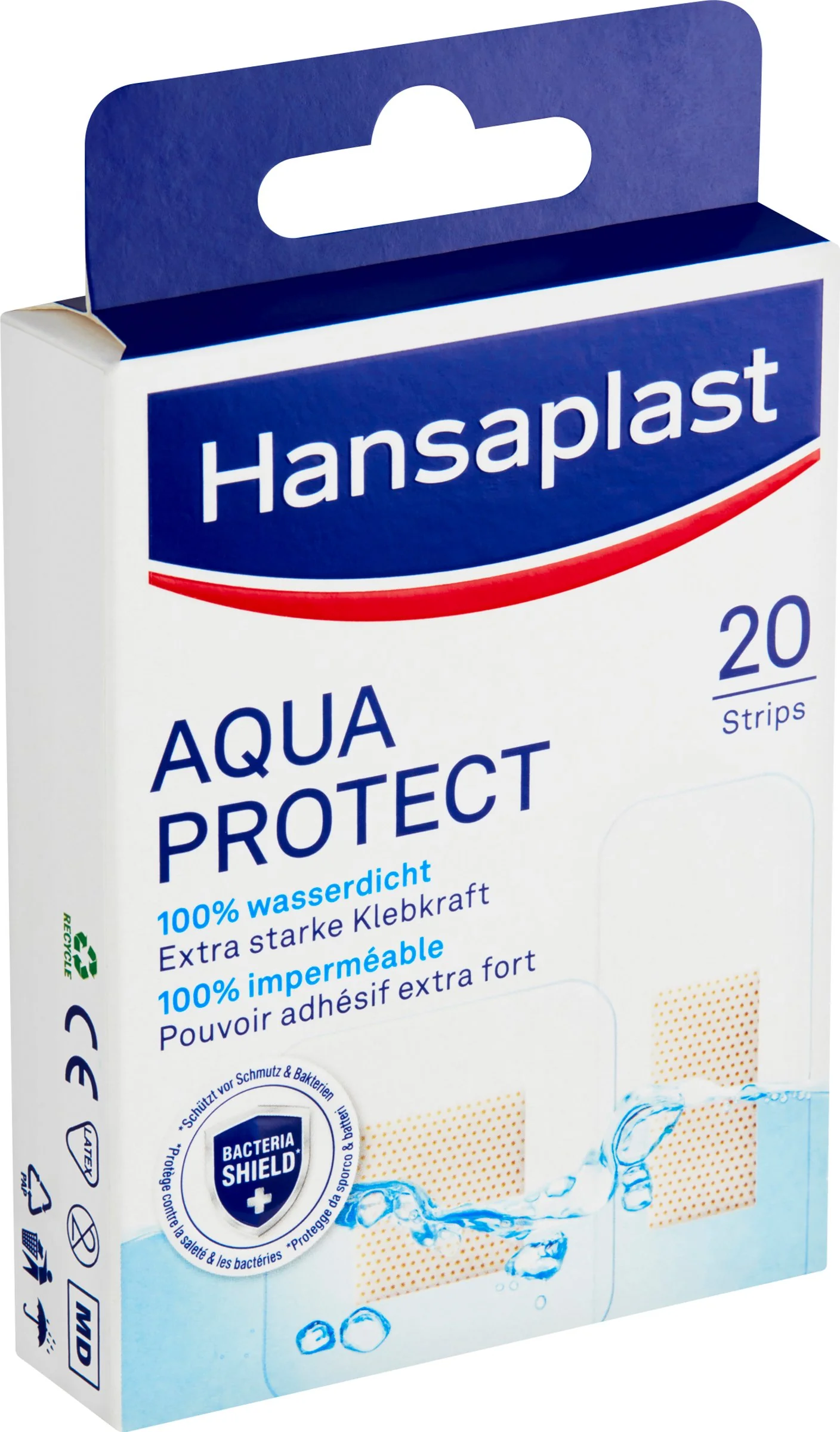 Hansaplast AQUA PROTECT 1×20 ks, náplasti