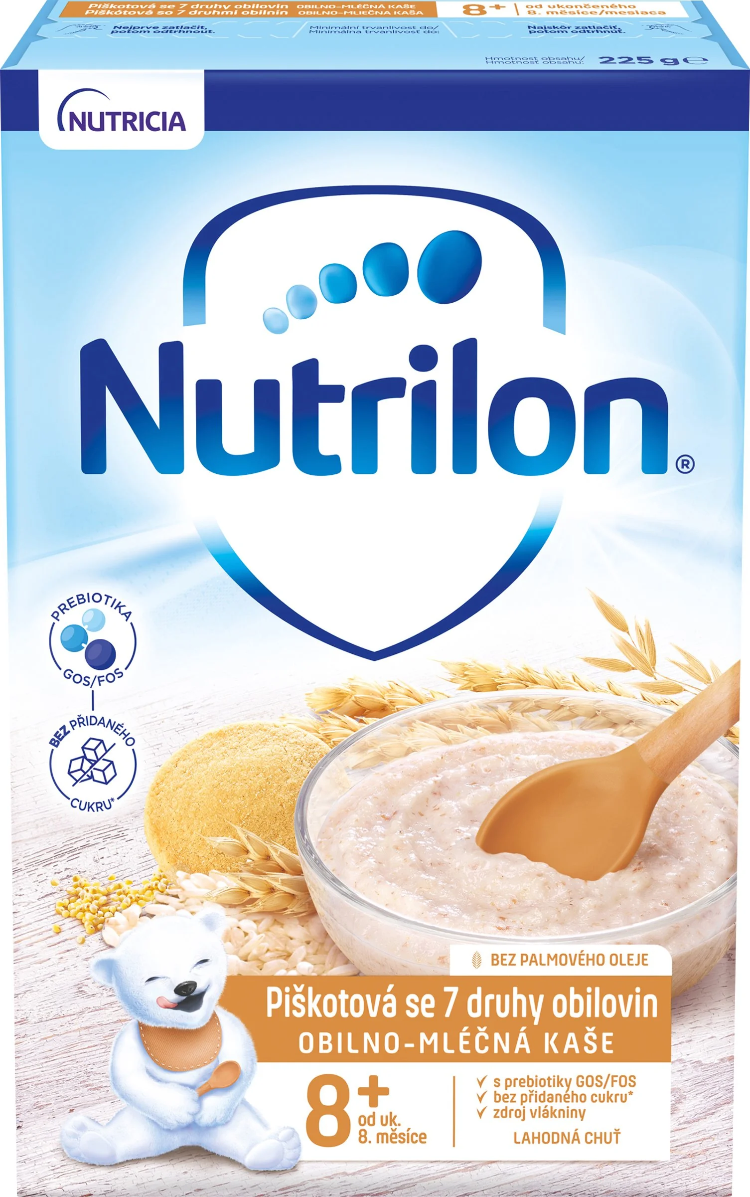 NUTRILON Piškotová so 7 druhy obilovin 225g