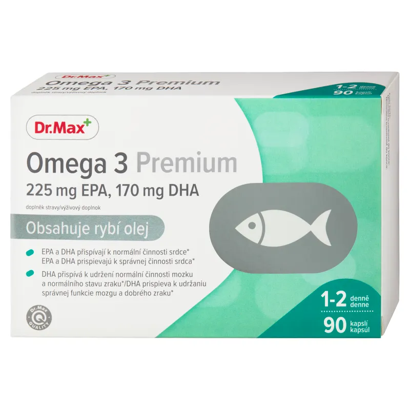 Dr. Max Omega 3 Premium 1×90 cps, výživový doplnok