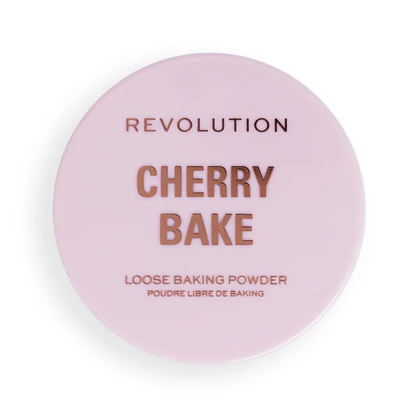 Revolution, Cherry Bake Loose Powder & Puff 1×3,2 g, púder