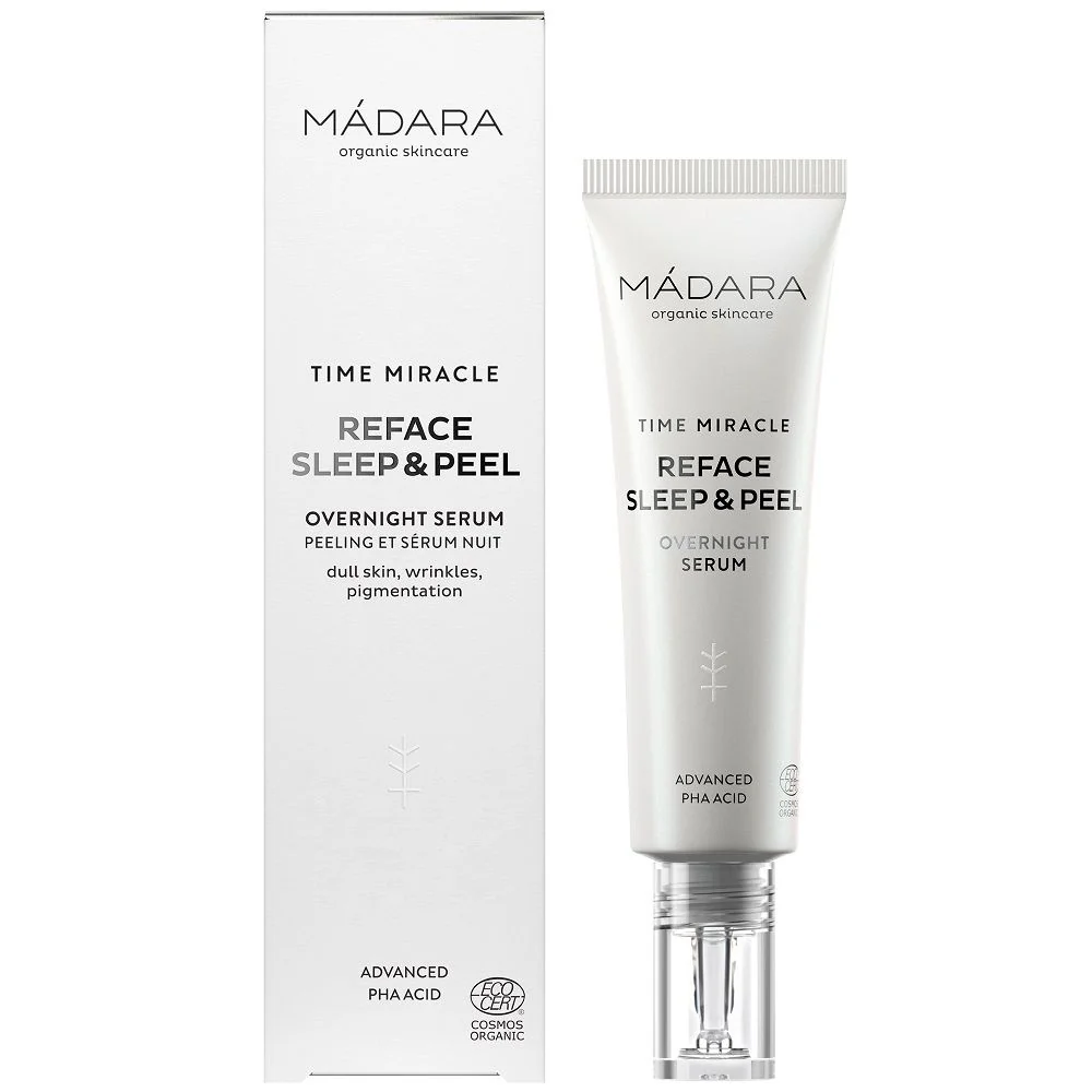 Mádara TIME MIRACLE Reface Sleep & Peel Nočné pleťové sérum