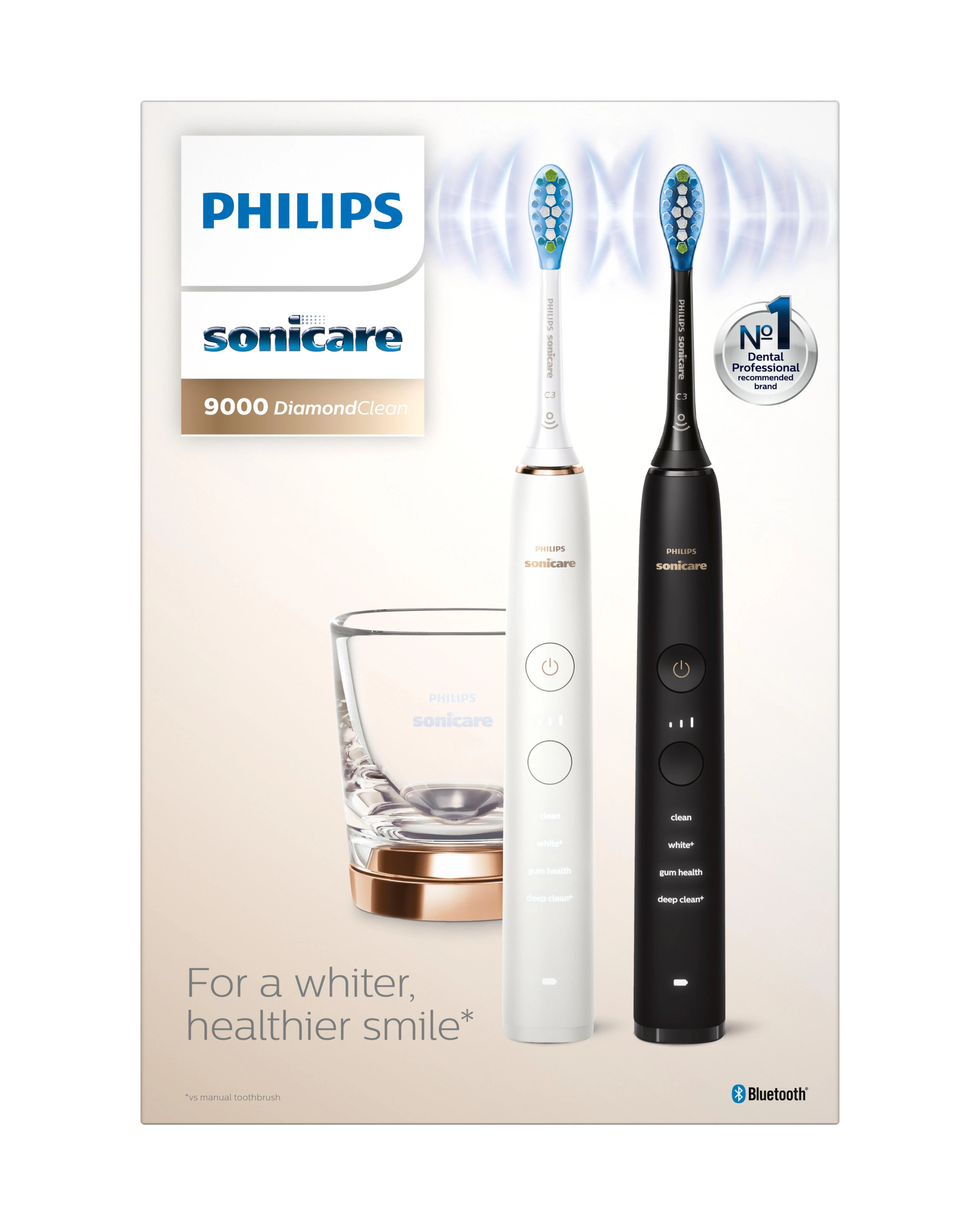 Philips Sonicare 9000 DiamondClean HX9914/57 1+1 
2 sonické elektrické kefky 1×2 ks, sonická zubná kefka